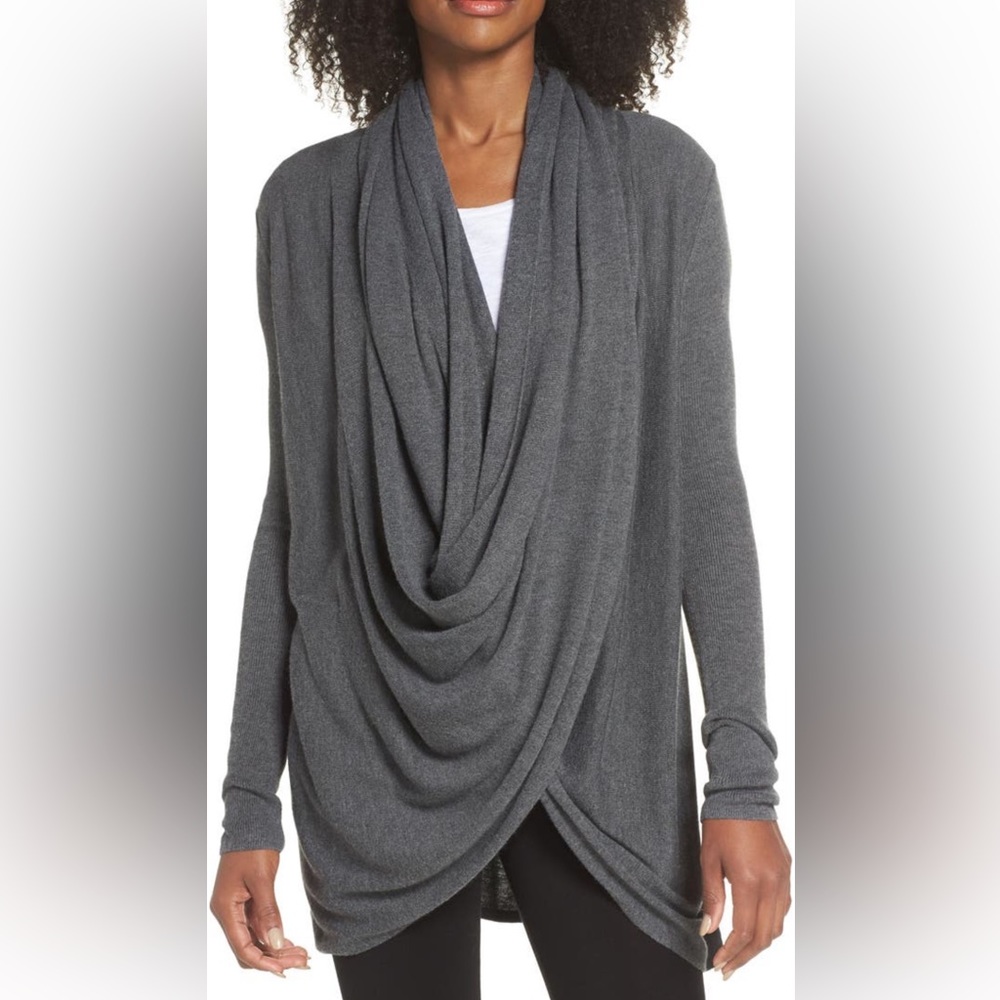 Nordstrom Lingerie Long Wrap Cardigan